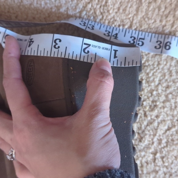 Keen Kate slouch boot wedge heel size 10 tan brown - Picture 4 of 12